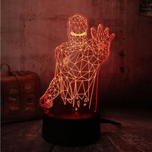 Load image into Gallery viewer, Cool Marvel Super Hero Spider iron Man Hulk Deadpool Lamp