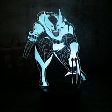 Load image into Gallery viewer, Cool Marvel Super Hero Spider iron Man Hulk Deadpool Lamp