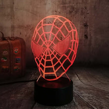 Load image into Gallery viewer, Cool Marvel Super Hero Spider iron Man Hulk Deadpool Lamp