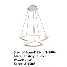 Load image into Gallery viewer, Modern Led loft illumination nordic suspension luminaire Pendant Lights