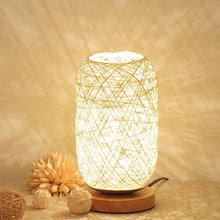 Load image into Gallery viewer, Wood Rattan Twine Ball Lights