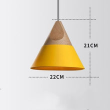 Load image into Gallery viewer, Modern Pendant Light Aluminum Wooden Pendant lamp