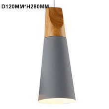 Load image into Gallery viewer, Modern Pendant Light Aluminum Wooden Pendant lamp