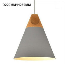 Load image into Gallery viewer, Modern Pendant Light Aluminum Wooden Pendant lamp