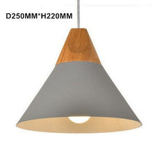 Load image into Gallery viewer, Modern Pendant Light Aluminum Wooden Pendant lamp