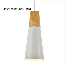 Load image into Gallery viewer, Modern Pendant Light Aluminum Wooden Pendant lamp