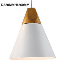 Load image into Gallery viewer, Modern Pendant Light Aluminum Wooden Pendant lamp
