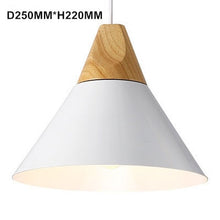 Load image into Gallery viewer, Modern Pendant Light Aluminum Wooden Pendant lamp