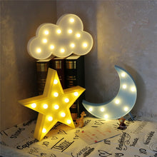 Load image into Gallery viewer, Star Moon Lamp