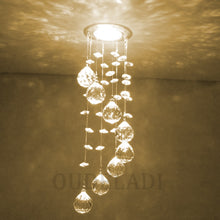 Load image into Gallery viewer, Modern New Suspension Hanging Crystal LED 3W Ceiling Lights