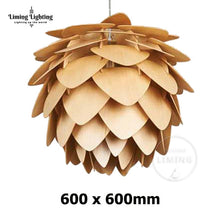 Load image into Gallery viewer, Nordic Modern OAK Wooden Pine Cone led Pendant Lights
