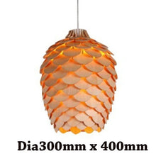 Load image into Gallery viewer, Nordic Modern OAK Wooden Pine Cone led Pendant Lights