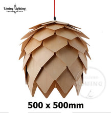 Load image into Gallery viewer, Nordic Modern OAK Wooden Pine Cone led Pendant Lights