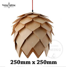 Load image into Gallery viewer, Nordic Modern OAK Wooden Pine Cone led Pendant Lights
