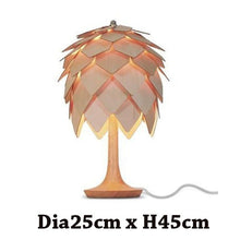 Load image into Gallery viewer, Nordic Modern OAK Wooden Pine Cone led Pendant Lights