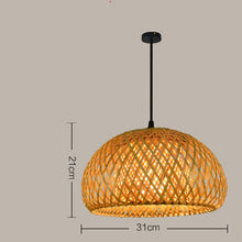 Load image into Gallery viewer, Modern Nature Bamboo Work Hand Knitted Bamboo Pendant Lights