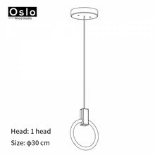 Load image into Gallery viewer, Modern LED chandelier nordic pendant lamp