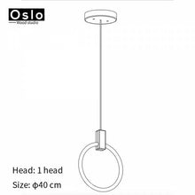 Load image into Gallery viewer, Modern LED chandelier nordic pendant lamp