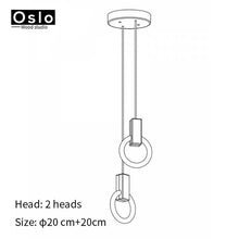 Load image into Gallery viewer, Modern LED chandelier nordic pendant lamp