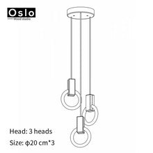 Load image into Gallery viewer, Modern LED chandelier nordic living room pendant lamp