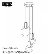 Load image into Gallery viewer, Modern LED chandelier nordic pendant lamp
