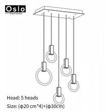 Load image into Gallery viewer, Modern LED chandelier nordic pendant lamp