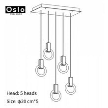 Load image into Gallery viewer, Modern LED chandelier nordic living room pendant lamp