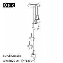 Load image into Gallery viewer, Modern LED chandelier nordic pendant lamp