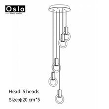 Load image into Gallery viewer, Modern LED chandelier nordic pendant lamp