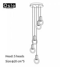 Load image into Gallery viewer, Modern LED chandelier nordic living room pendant lamp