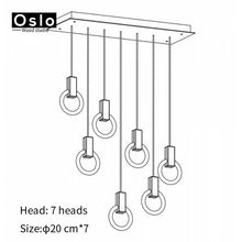 Load image into Gallery viewer, Modern LED chandelier nordic pendant lamp