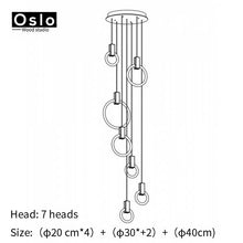 Load image into Gallery viewer, Modern LED chandelier nordic living room pendant lamp