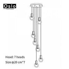 Load image into Gallery viewer, Modern LED chandelier nordic living room pendant lamp