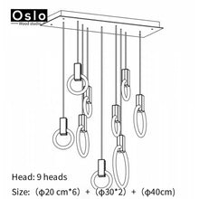 Load image into Gallery viewer, Modern LED chandelier nordic pendant lamp