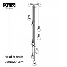Load image into Gallery viewer, Modern LED chandelier nordic living room pendant lamp