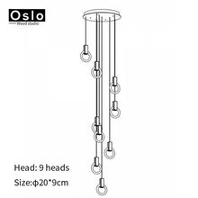 Load image into Gallery viewer, Modern LED chandelier nordic pendant lamp
