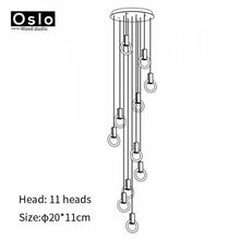 Load image into Gallery viewer, Modern LED chandelier nordic living room pendant lamp