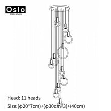 Load image into Gallery viewer, Modern LED chandelier nordic pendant lamp