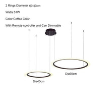 Load image into Gallery viewer, Light ring fashion round LED Pendant Lamp