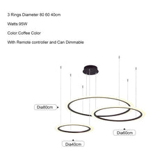 Load image into Gallery viewer, Light ring fashion round LED Pendant Lamp