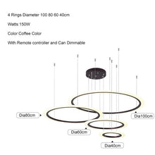 Load image into Gallery viewer, Light ring fashion round LED Pendant Lamp