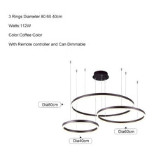 Load image into Gallery viewer, Light ring fashion round LED Pendant Lamp
