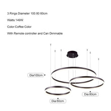 Load image into Gallery viewer, Light ring fashion round LED Pendant Lamp