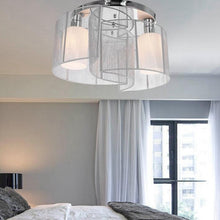 Load image into Gallery viewer, LukLoy Black / White Modern LED Ceiling Bedroom Lamp